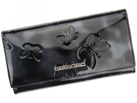 Luxusní dámská kožená peněženka Gregorio Odelaine, černá