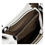 Moderní dámská koženková kabelka na rameno Anisa, bílá