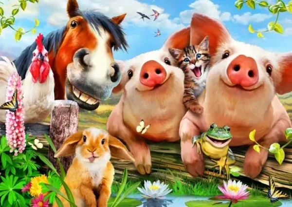 BLUEBIRD Puzzle Roztomilá domácí zvířata