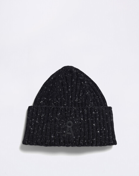 Armedangels Tweed Knit Hat 3883 black tweed