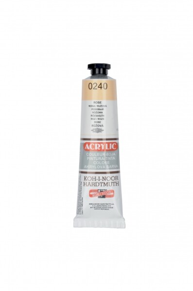 Akrylová barva Koh-i-Noor 40 ml - růžová 0240