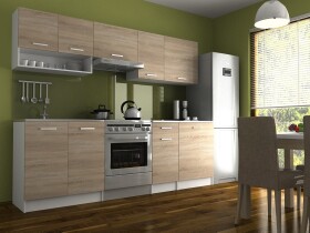 FRONTI Kuchyňská linka LUIZA II 240x180 - Sonoma