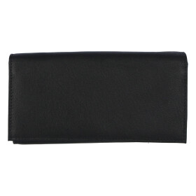 Univerzální kožená peněženka Romča , číšnický flek, černý