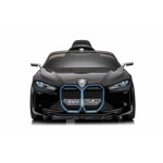 Mamido Elektrické autíčko BMW i4 černé 12V7Ah EVA kola ECO Kůže