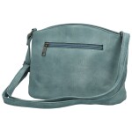 Stylová dámská koženková crossbody kabelka Giada, džínově modrá