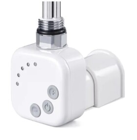 HOPA - Topná tyč BURGH s termostatem a časovačem - Barva topné tyče - Bílá, Typ připojení - Podomítkové, Výkon topné tyče - 400 W RDOHT140006