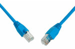 Solarix C5E-315BU-0,5MB propojovací RJ45/RJ45, SF/UTP, kat. 5E, PVC, 0,5m, modrý