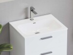 RAVAK - Chrome Slim Umyvadlo 71x49 cm, s přepadem, otvor pro baterii, bílá XJX01170002