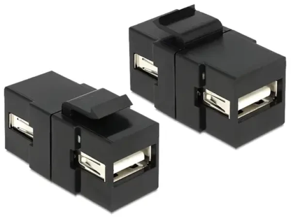 DeLock Adaptér USB 2.0 A (F) - USB 2.0 A (F) černá (86367)