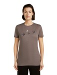 ICEBREAKER Wmns Mer 150 Tech Lite SS Tee Bird Transit, Porcini velikost: S