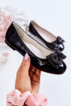 Dziecięce Wsuwane Czarne Balerinki Jelly 34