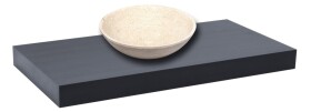Deska pod umyvadlo bez umyvadla Naturel Dolce 100x8x50 cm černá mat DO10050BL DO10050BL