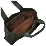 Trendy dámská koženková kabelka na rameno Marga, tmavě zelená