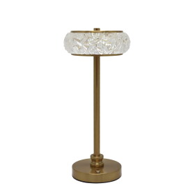 Chic Antique Stolní LED lampička Antique Brass, zlatá barva, sklo, kov