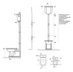 KERASAN - WALDORF WC mísa s nádržkou, spodní/zadní odpad, bílá-bronz WCSET20-WALDORF