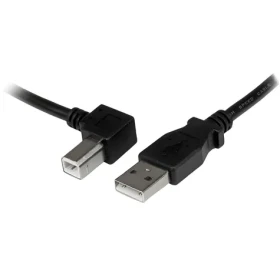 StarTech USB-A - USB-B černá / Kabel / Úhlový konektor / 3 m / 480 Mbit/s (USBAB3ML)