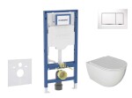 GEBERIT - Duofix Set předstěnové instalace, klozetu Oudee a sedátka softclose, tlačítko Sigma30, bílá/chrom SANI11CA3115B