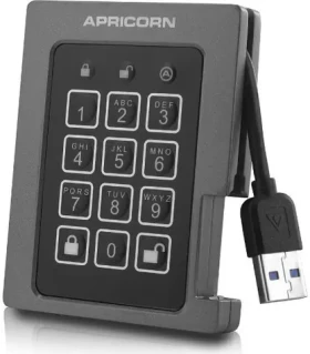 Apricorn Aegis Padlock Fortress 512GB černá / Externí HDD / 2.5 / šifrování / USB 3.0 (A25-3PL256-S512F)