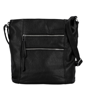 Trendy dámská koženková crossbody kabelka Truda, černá