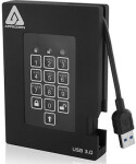 Apricorn Aegis Padlock Fortress 2TB černá / Externí HDD / 2.5 / šifrování / USB 3.0 (A25-3PL256-2000F)