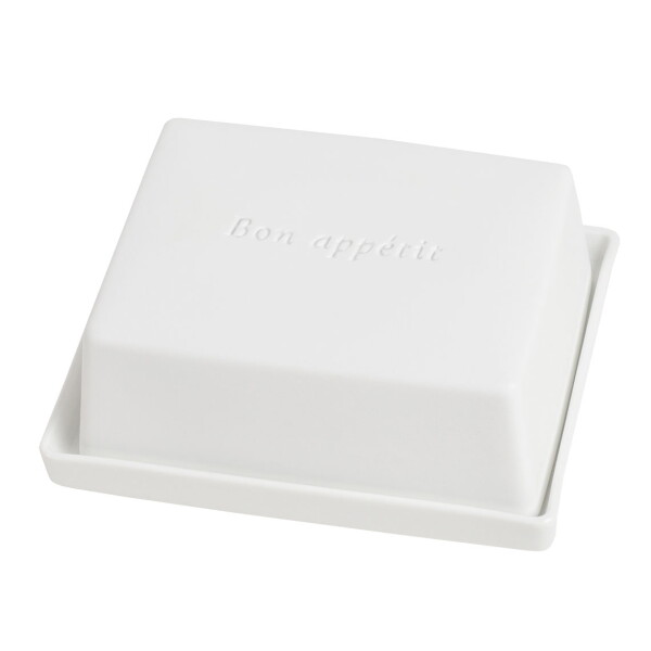 Räder Porcelánová máslenka Bon Appétit, bílá barva, porcelán