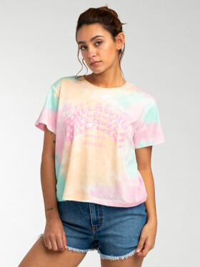 Billabong ARCHSTACK DYER Tie Dye dámské tričko s krátkým rukávem - XS