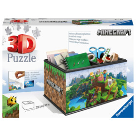 Minecraft 3D Puzzle úložná krabice 216 dílků