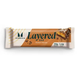 MyProtein Layered Protein Bar 60 g chocolade peanut pretzel (17528)