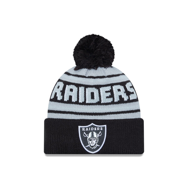 New Era Pánská zimní čepice Las Vegas Raiders NFL Pom Wordmark