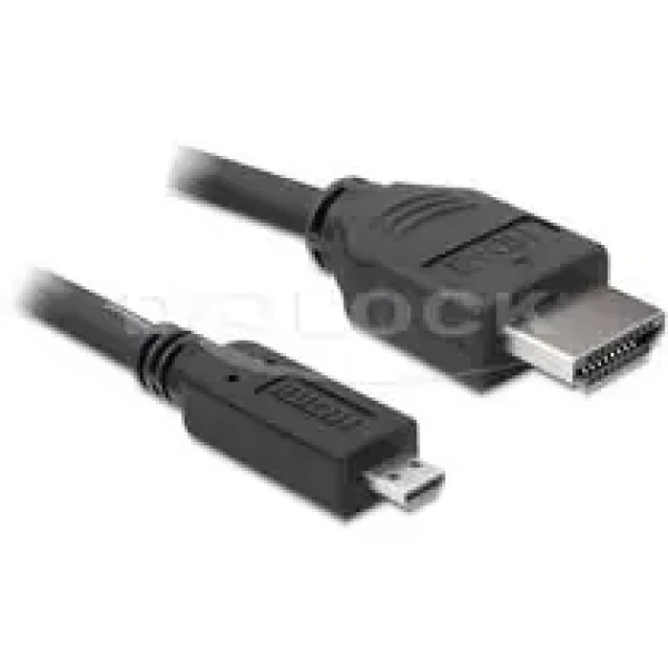 Delock HDMI 1.4 kabel A/D samec/samec, délka 1 metr (82661)