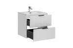 COMAD - Skříňka pod umyvadlo 60cm 2 zásuvky ADEL WHITE 5907611654910