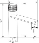 MEXEN - Umyvadlová baterie Zero+, zlato 71600-50