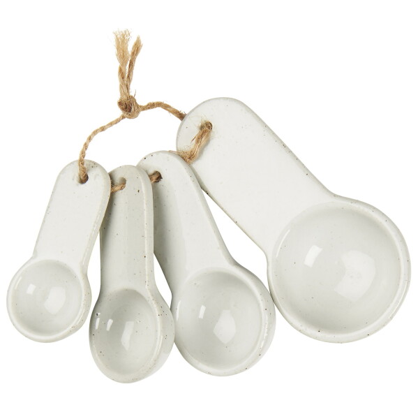 Ib Laursen Porcelánové odměrky White – set 4 ks, bílá barva, porcelán