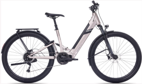 Rock Machine Crossride e450 FS Touring, pneu 29", rám 19" (L), model 2024, Sand Grey/Black - ZDARMA dopravné, seřízení, odborná montáž a dárkový poukaz na nákup příslušenství! (Záruka nejlepší ceny! Nakupujte u autorizovaného prodejce!)
