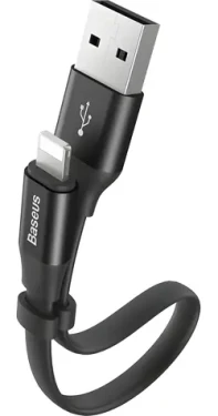 Baseus USB-A - Lightning černá / Kabel / 0,23 m (6953156259492)