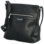 Trendy dámská koženková crossbody kabelka Laia, černá