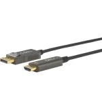 MicroConnect Premium Optic DisplayPort 1.4 - HDMI Kabel M-M / 10m / 6mm / 4K@60MHz / černá (DP-HDMI-1000V1.4OP)