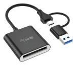 Equip Čtečka CFexpress Type B / Čtečka paměťových karet / USB-C, USB-A / USB 3.2 Gen 2 / 10 Gbps / 900 MB/s (245461)