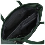 Stylová dámská koženková kabelka na rameno Anisia, tmavě zelená