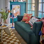 Bloomingville Dekorativní polštář z recyklované bavlny Missy 35 × 60 cm, multi barva, textil