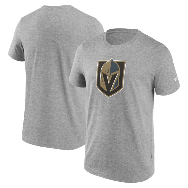 Fanatics Pánské tričko Vegas Golden Knights Primary Logo Graphic T-Shirt Sport Gray Heather Velikost: 2XL