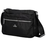 Trendy dámská nylonová crossbody kabelka Nomia, černá