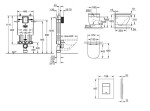GROHE - Uniset Set předstěnové instalace, klozetu, sedátka SoftClose a tlačítka Even, Triple Vortex, phantom black SANI15BB5104