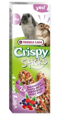 Versele-Laga Crispy Sticks králík a činčila / Pamlsky pro králíky a hlodavce / Lesní ovoce / 110 g / 2 ks (7205-462062)