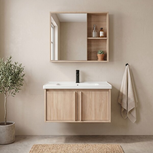 REA - Sada koupelnového nábytku s umyvadlem Gama T25023 BXM 70CM REA-M0206