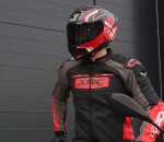 Kožená bunda Xrc Moos 2.0 Hlt men blk/red/wht - 56 / červená