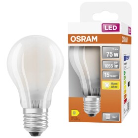 OSRAM 4058075115910 LED Energetická třída (EEK2021) D (A - G) E27 klasická žárovka 7.5 W = 75 W teplá bílá (Ø x d) 60 mm x 105 mm 1 ks