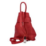 Městský kožený batůžek Kristýna, jasně červený