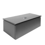 Koupelnová skříňka s kamennou deskou SAT Feel 100x30x46 cm antracit mat SATFEEL100ANTTK SATFEEL100ANTTK