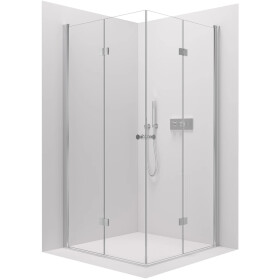 CERANO - Sprchový kout Volpe Duo L/P - 6 mm - chrom, transparentní sklo - 120x80x190 - zalamovací CER-669610